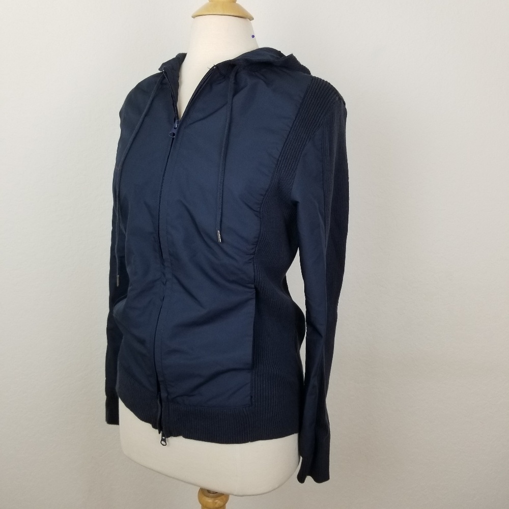 Vince Camuto Hooded Sweater Zip-Up Jacket